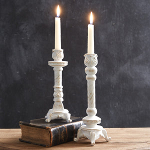 Set of Two Balmoral Taper Candle Holders